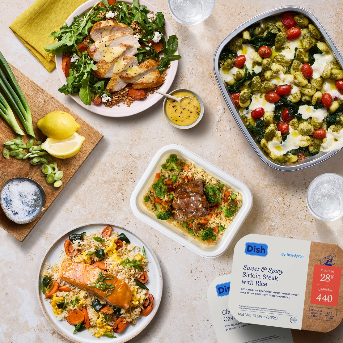 Dish by Blue Apron, Assemble and Bake, Meal Kits Blue Apron